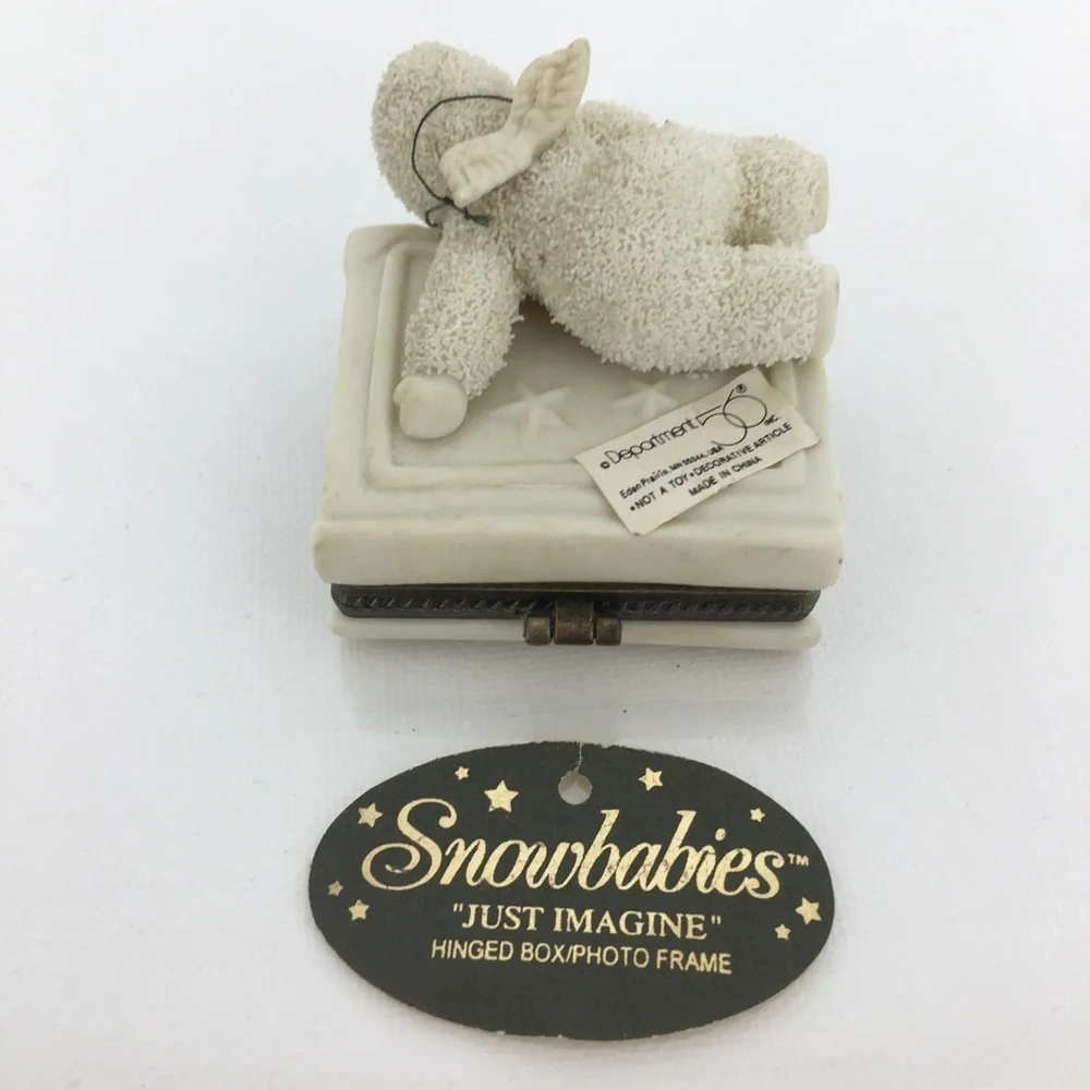 Department 56 Baby's First Picture Frame Snowbaby Angel Miniature Box Frame
